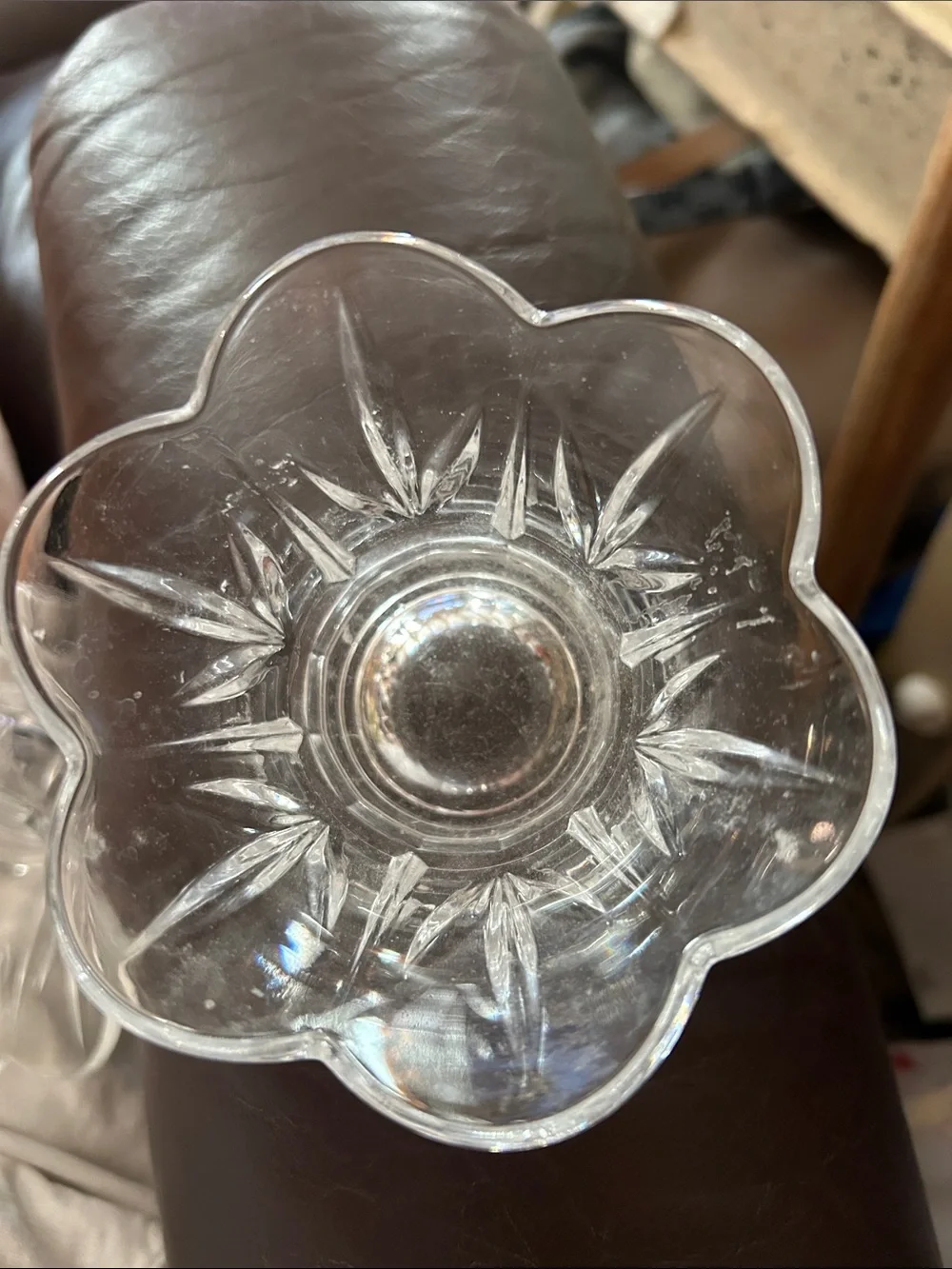 Crystal votive candle holders - Set of 2  Made in USA - Home Accents